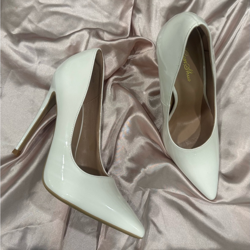 Genshuo White High Heels